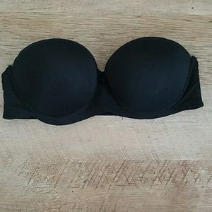 NWT Black Strapless Push Up Bra